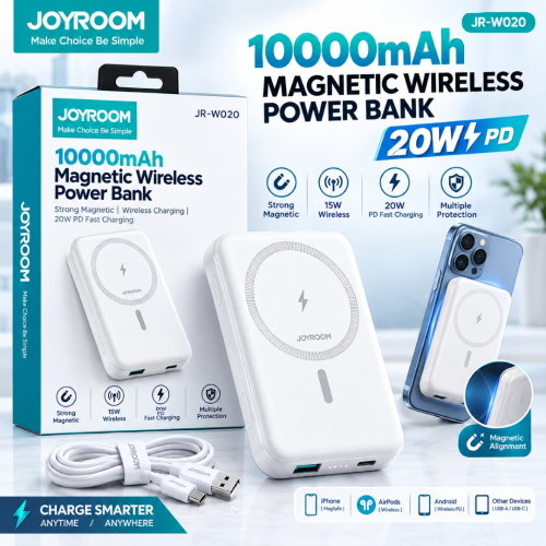 JOYROOM JR-W020 10000mah 20W Magnetic Wireless Mini Power Bank 